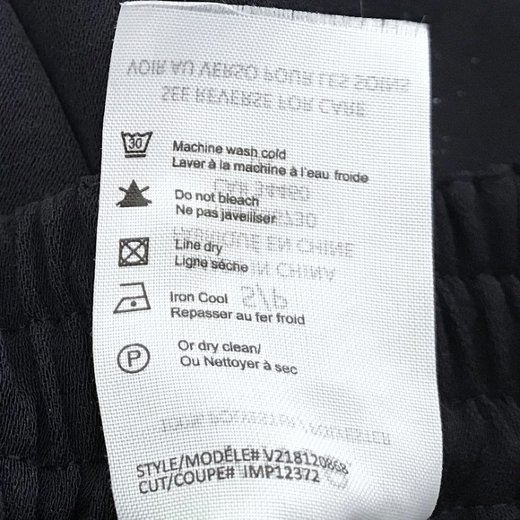 VINCE Navy crepe satin trim wrap jogger small - Picture 9 of 12